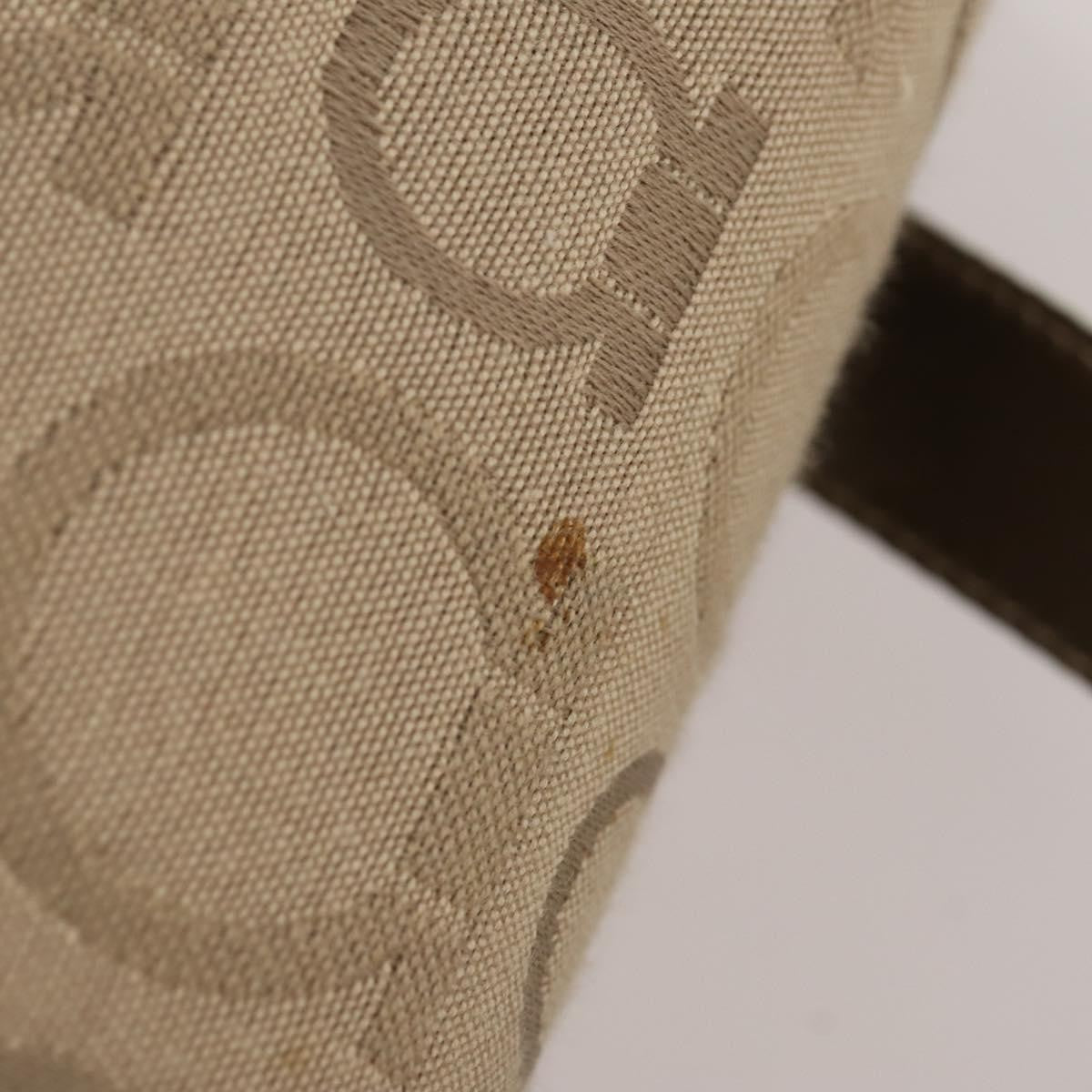 Salvatore Ferragamo Gancini Backpack Canvas, BEIGE, CANVAS, Backpack
