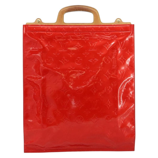 Louis Vuitton Stanton Handbag Monogram Vernis, RED, PATENT_LEATHER, Tote bag