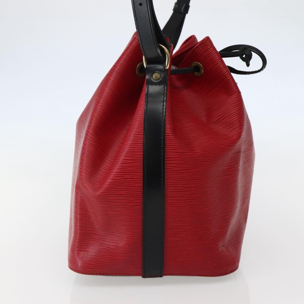 Louis Vuitton Bicolor Petit Noe Handbag Epi Leather, RED, LEATHER, Handbag