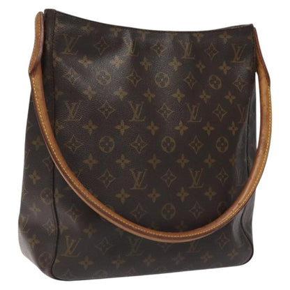 Louis Vuitton Looping Handbag Monogram Canvas, BROWN, CANVAS, Handbag
