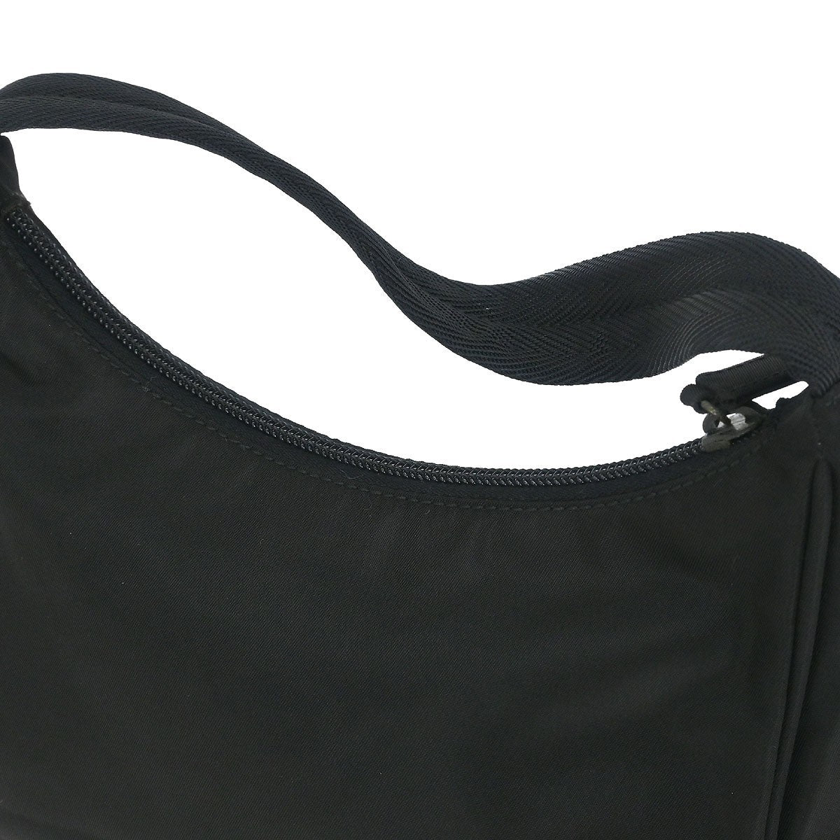 Prada Hobo Tessuto, BLACK, NYLON, Handbag