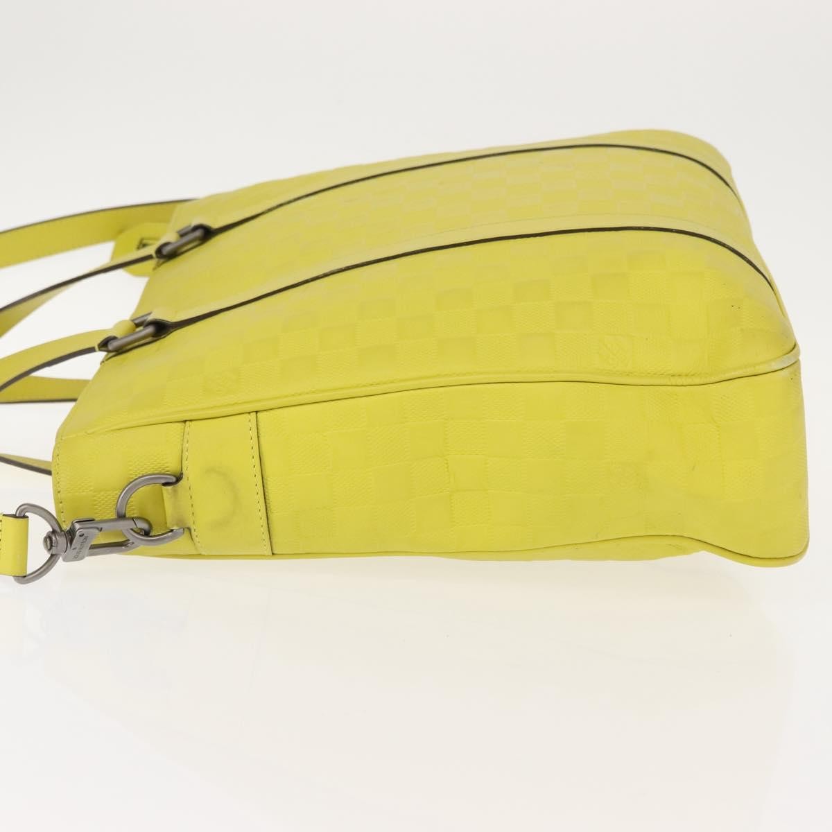 Louis Vuitton Tadao Handbag Damier Infini Leather, YELLOW, LEATHER, Handbag