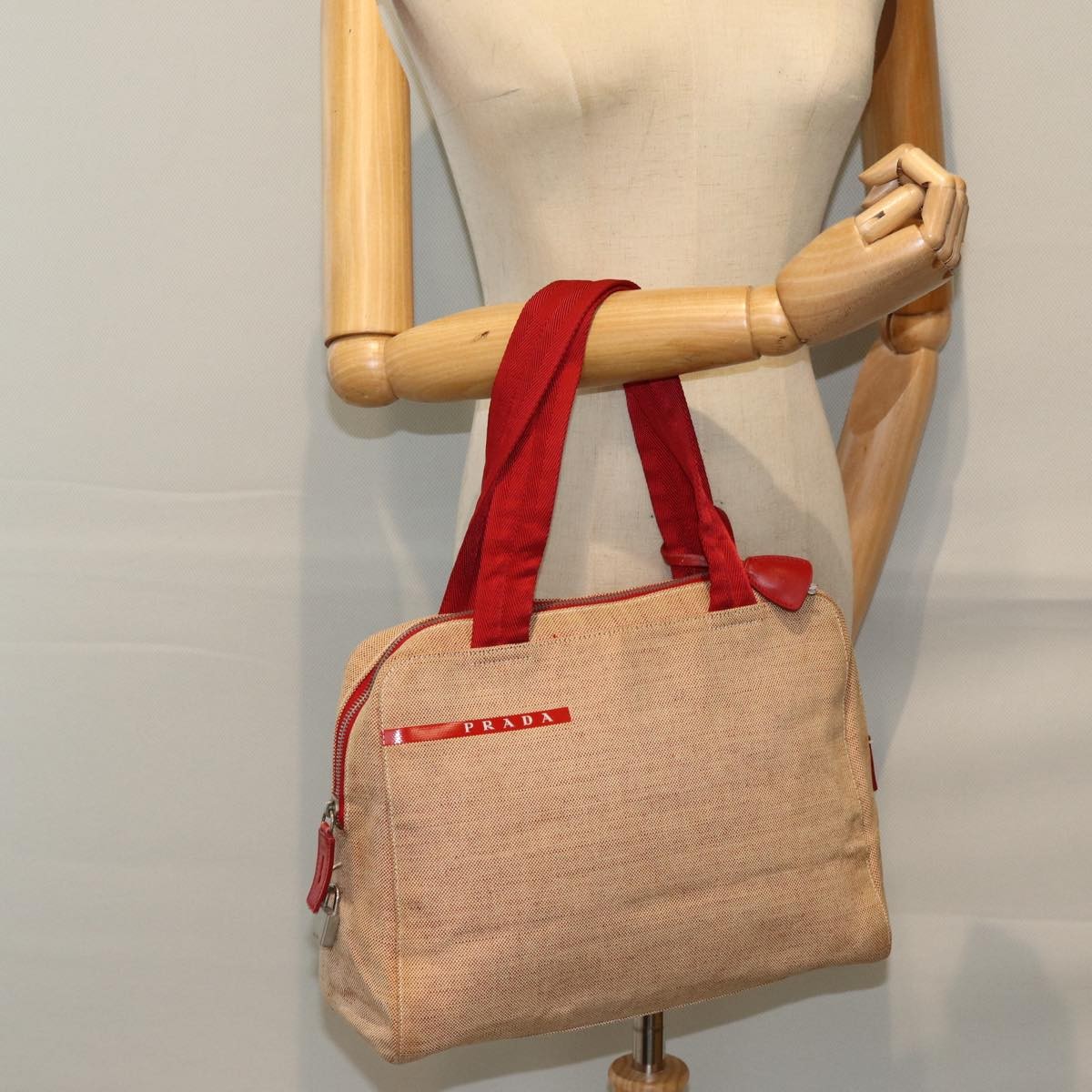 Prada Sport Tote bag Canvas, BEIGE, CANVAS, Tote bag