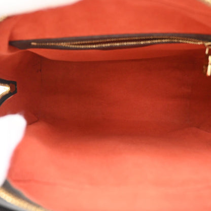 Louis Vuitton Triana Bag Damier, Brown, Leather, Handbag