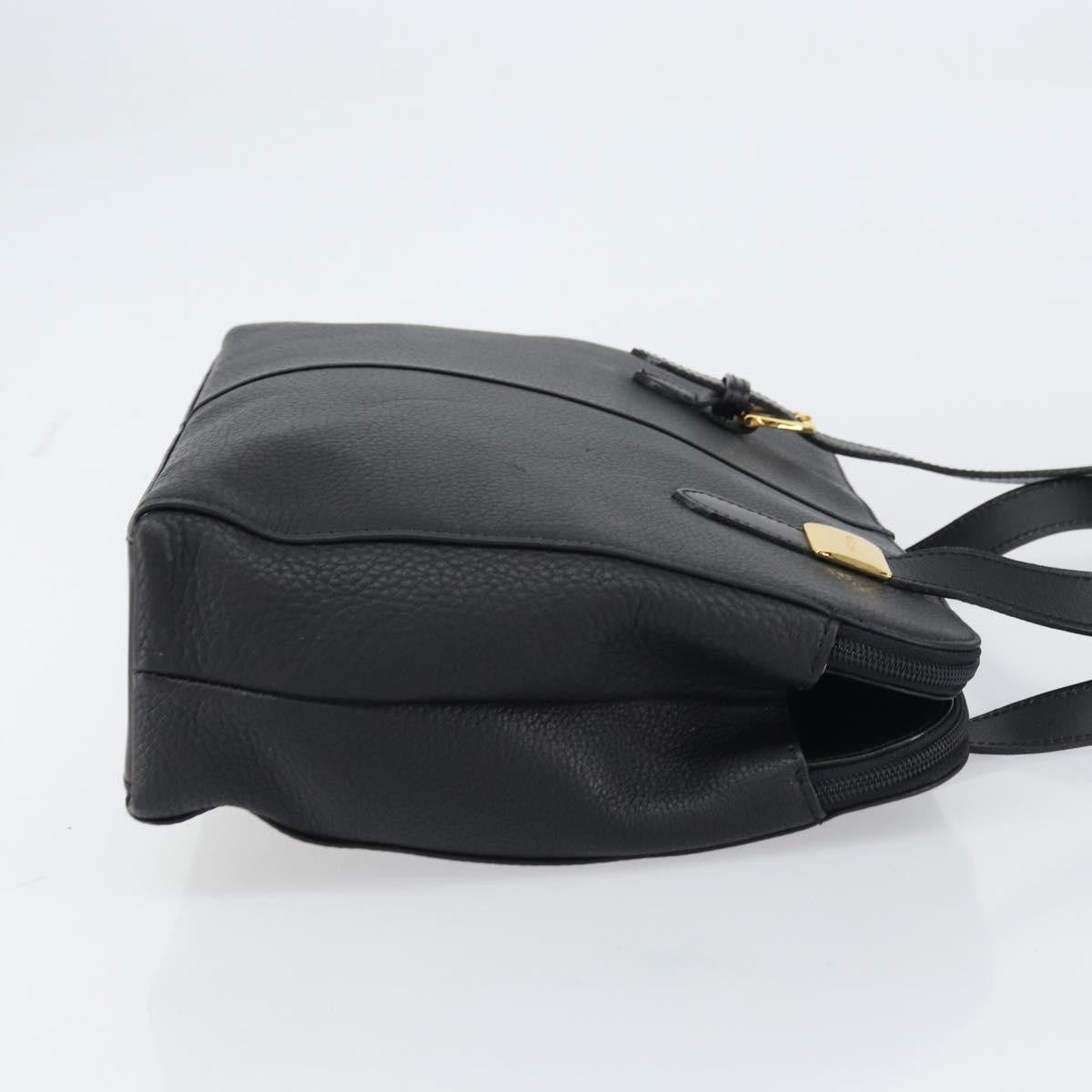 Burberry Vintage Shoulder Bag Leather, BLACK, LEATHER, Shoulder bag