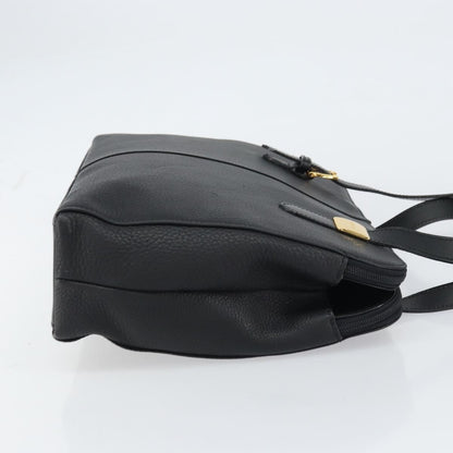 Burberry Vintage Shoulder Bag Leather, BLACK, LEATHER, Shoulder bag