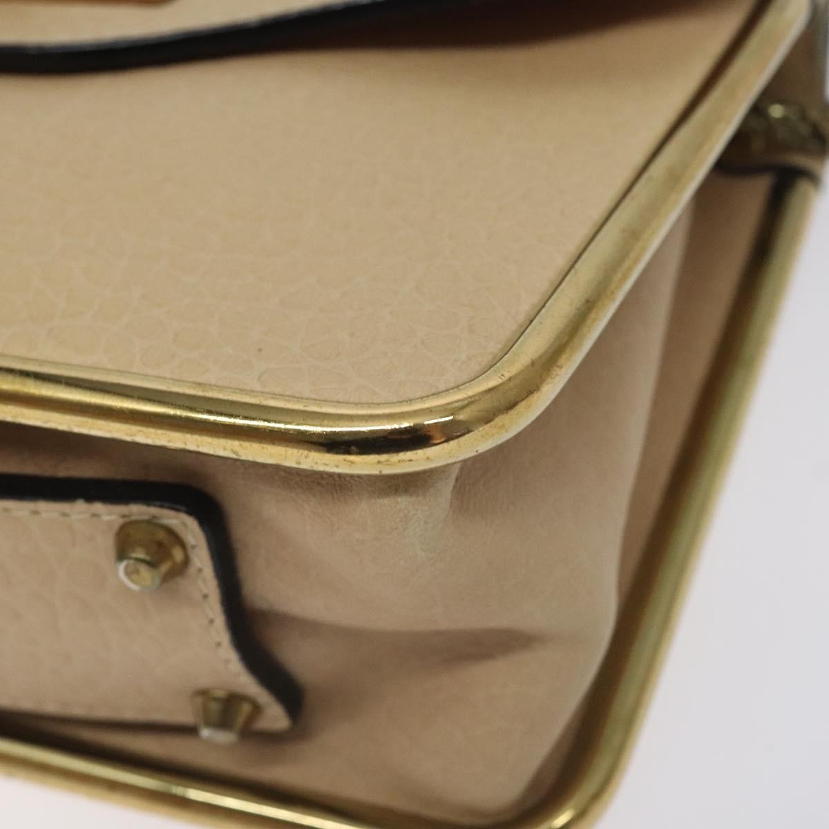 Chloe Sally Shoulder Bag Leather, BEIGE, LEATHER, Shoulder bag