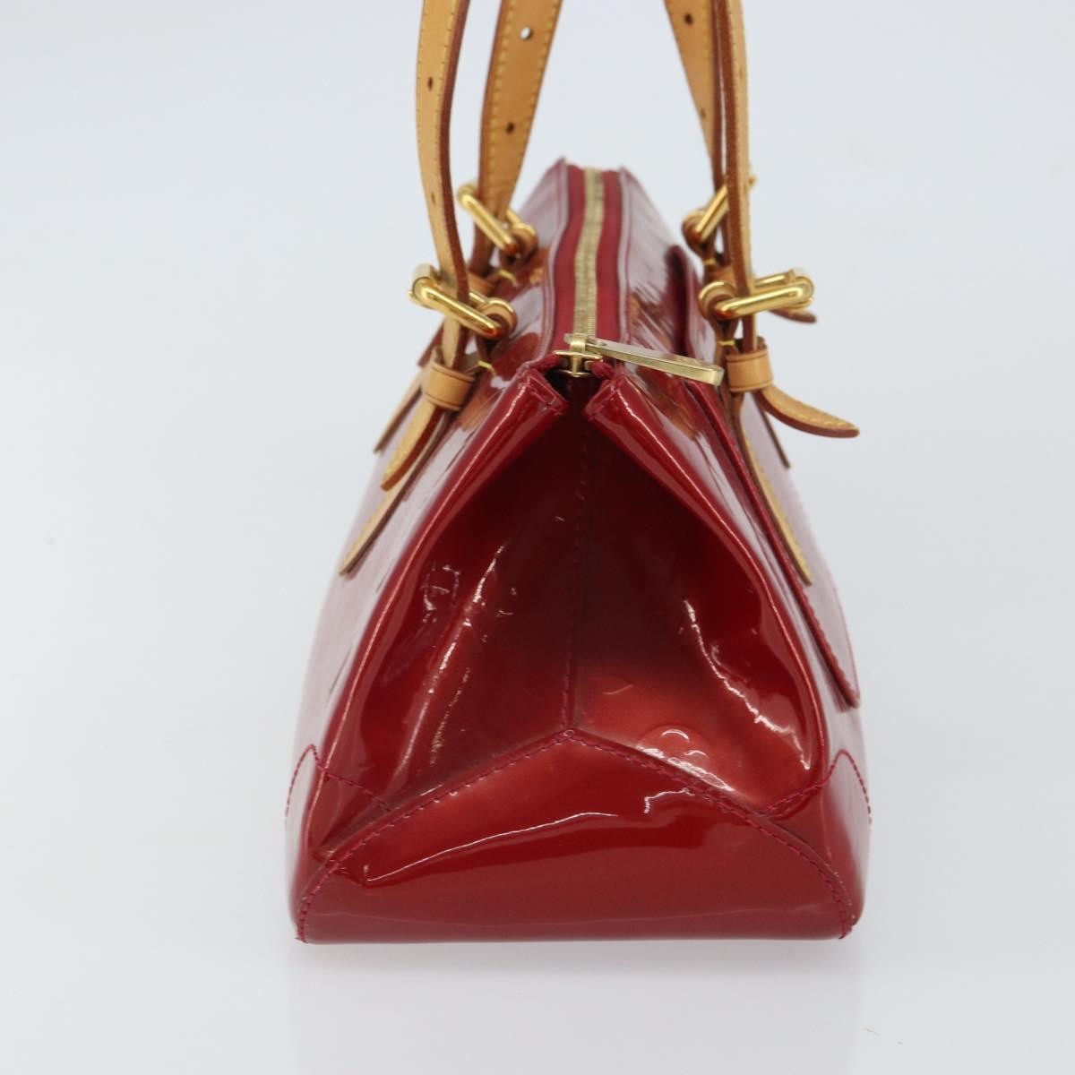 Louis Vuitton Rosewood Avenue Handbag Monogram Vernis, RED, PATENT_LEATHER, Handbag