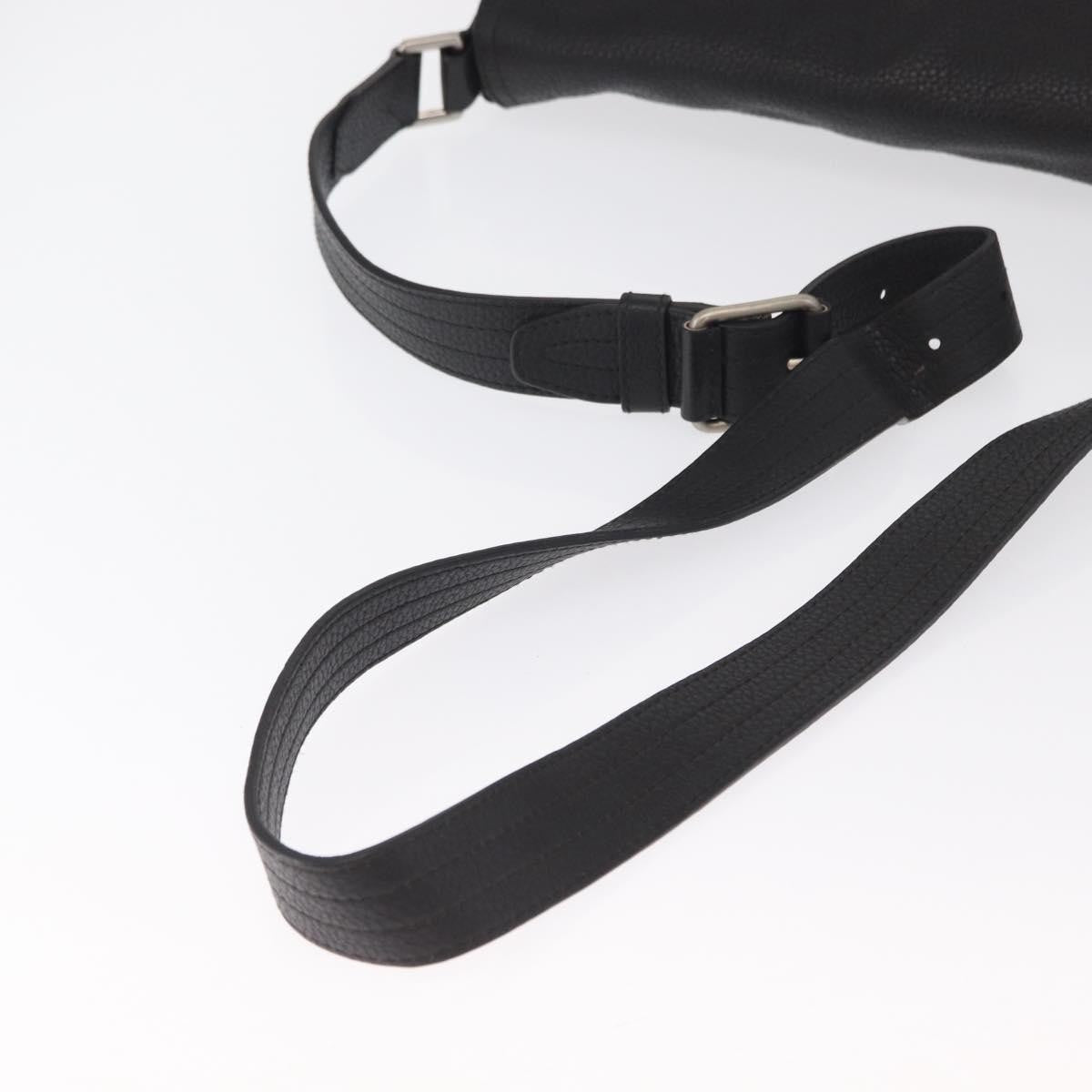 Bally Vintage Shoulder Bag Leather, BLACK, LEATHER, Shoulder bag