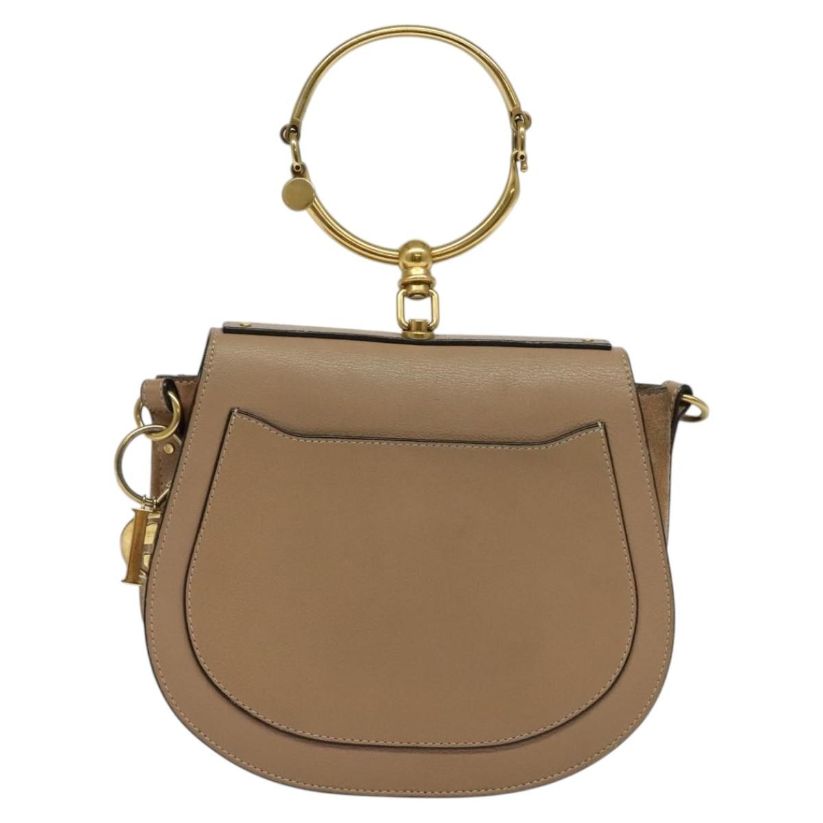 Chloe Nile Crossbody Bag Leather, PINK, LEATHER, Shoulder bag