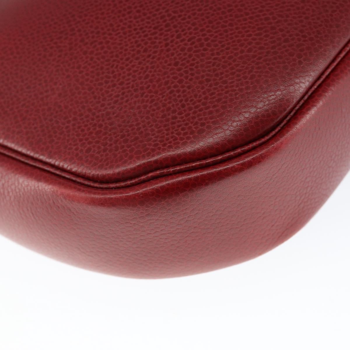Christian Dior Vintage Shoulder Bag Leather, RED, LEATHER, Shoulder bag
