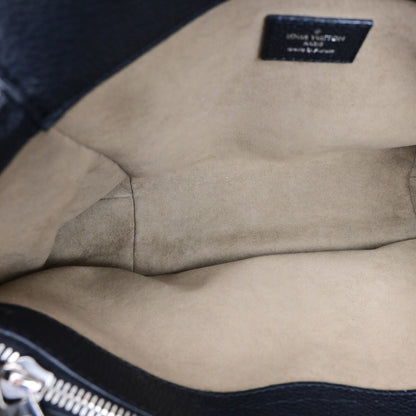 Louis Vuitton Sevres Handbag Mahina Leather, BLACK, LEATHER, Shoulder bag