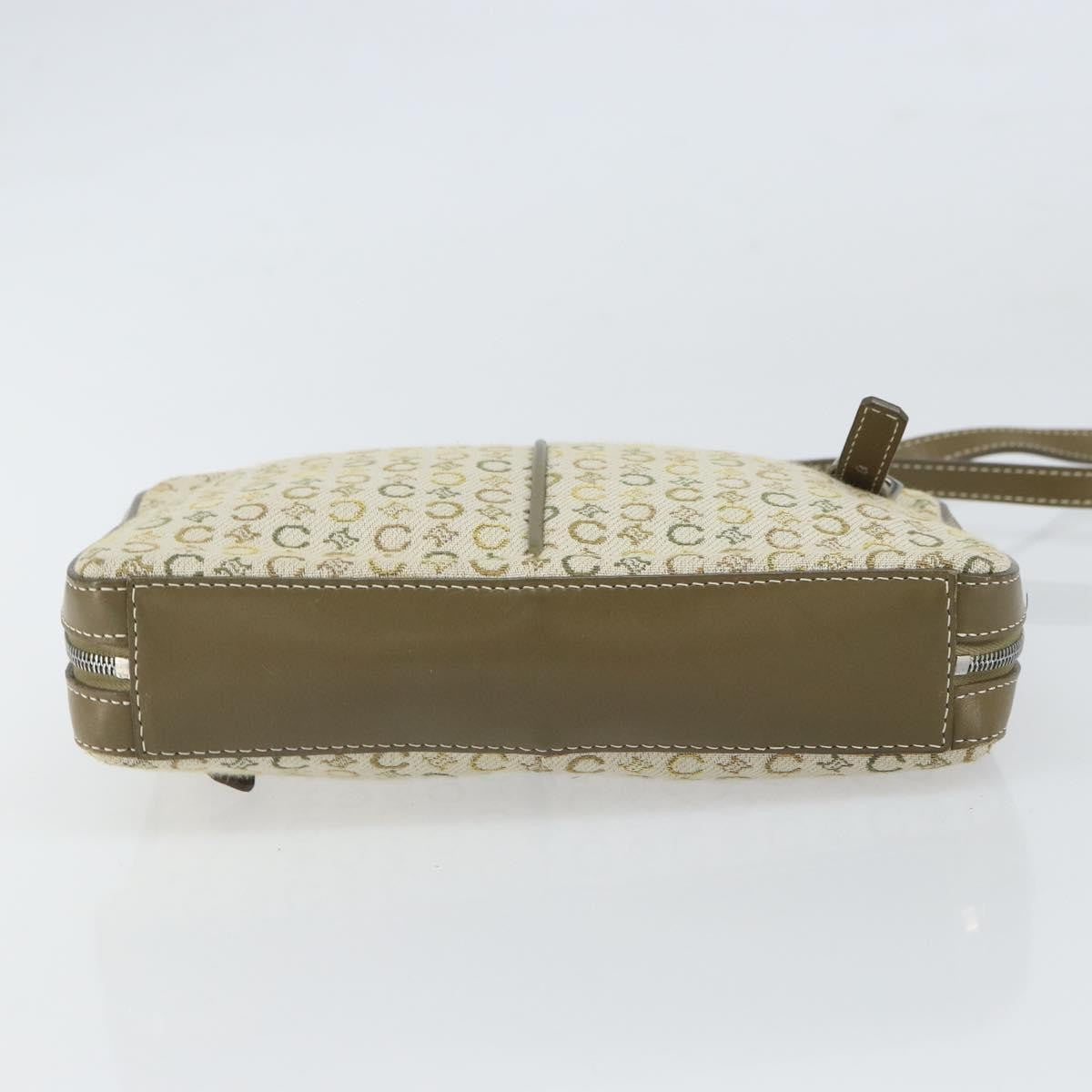 Celine C Macadam Shoulder bag Canvas, KHAKI, CANVAS, Shoulder bag