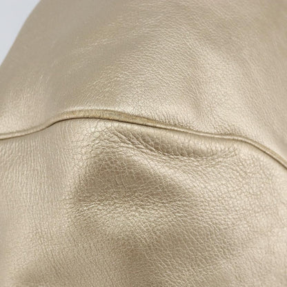 Salvatore Ferragamo Gancini handbag Leather, GOLD, LEATHER, Handbag