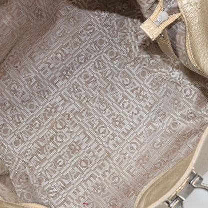 Salvatore Ferragamo Gancini handbag Leather, GOLD, LEATHER, Handbag