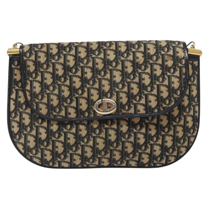 Christian Dior Vintage CD trotter Shoulder bag Canvas, NAVY, CANVAS, Shoulder bag