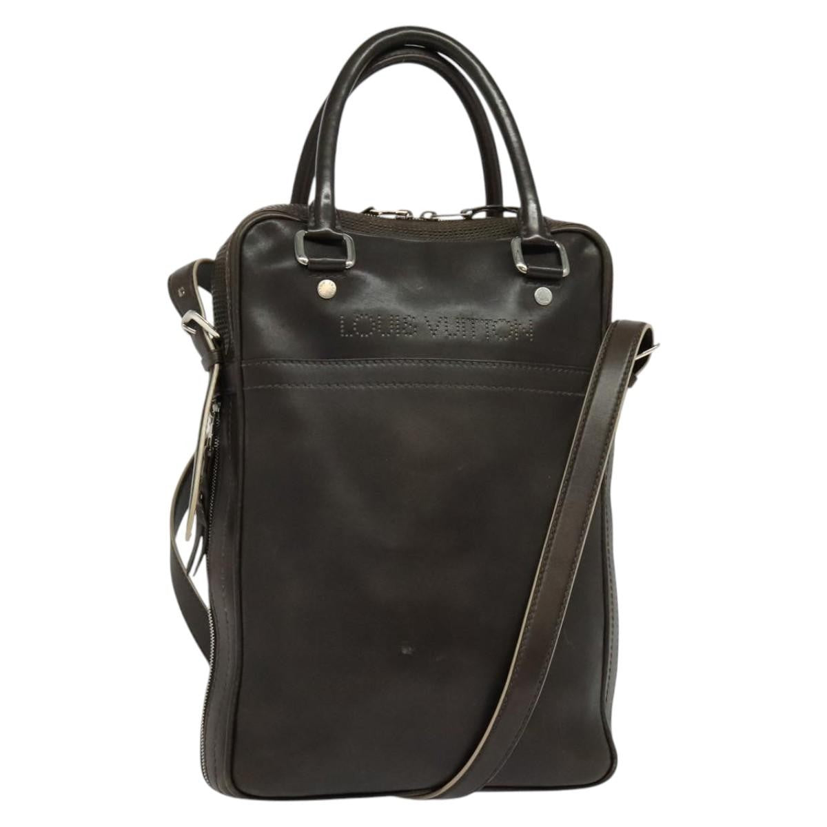 Louis Vuitton Bequia Porte-Documents Handbag Limited Edition Monogram Mirage, BROWN, LEATHER, Tote bag