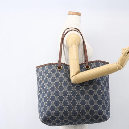 Celine Vintage Macadam Tote bag Canvas, BLUE, CANVAS, Tote bag