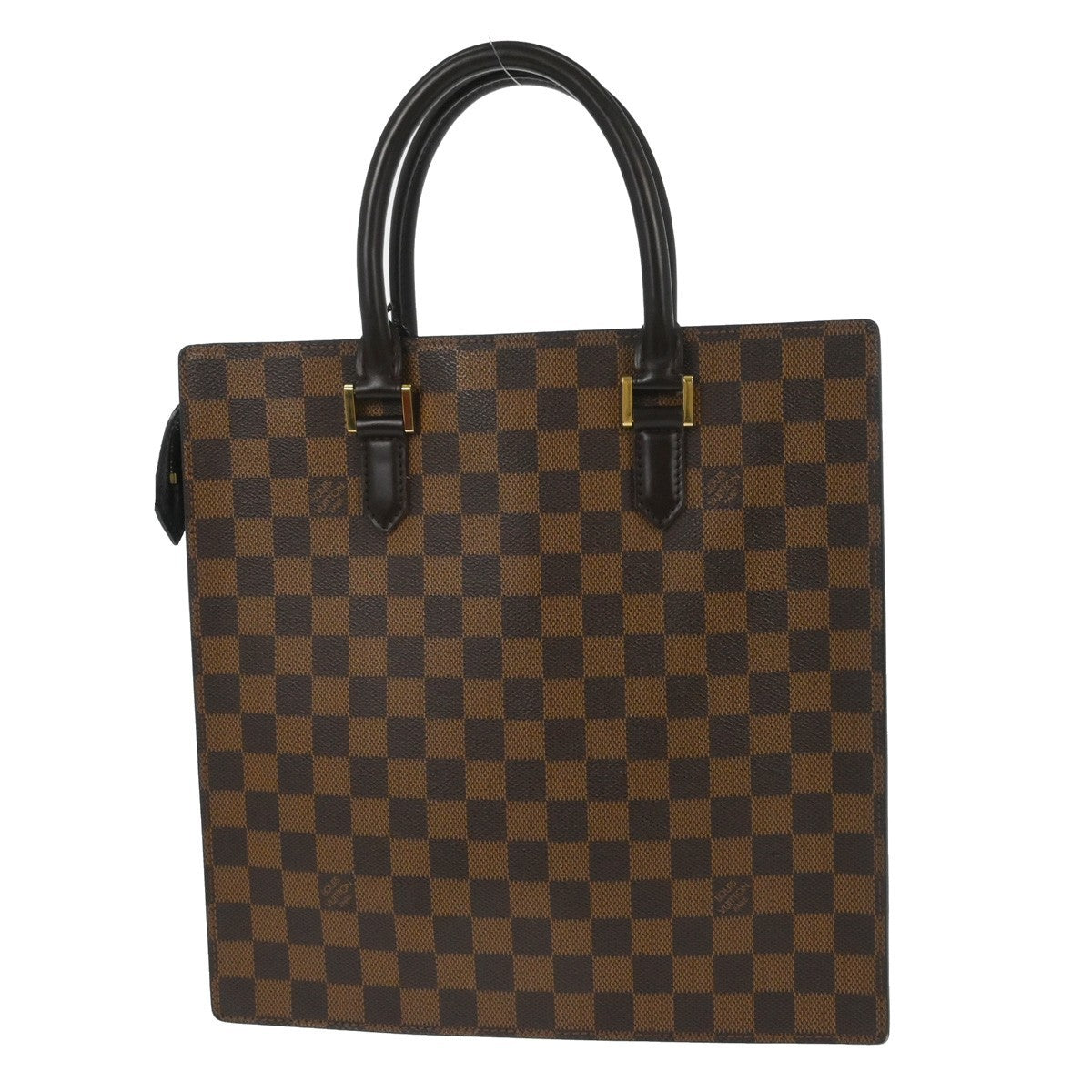 Louis Vuitton Venice Sac Plat Bag Damier, BROWN, CANVAS, Tote bag