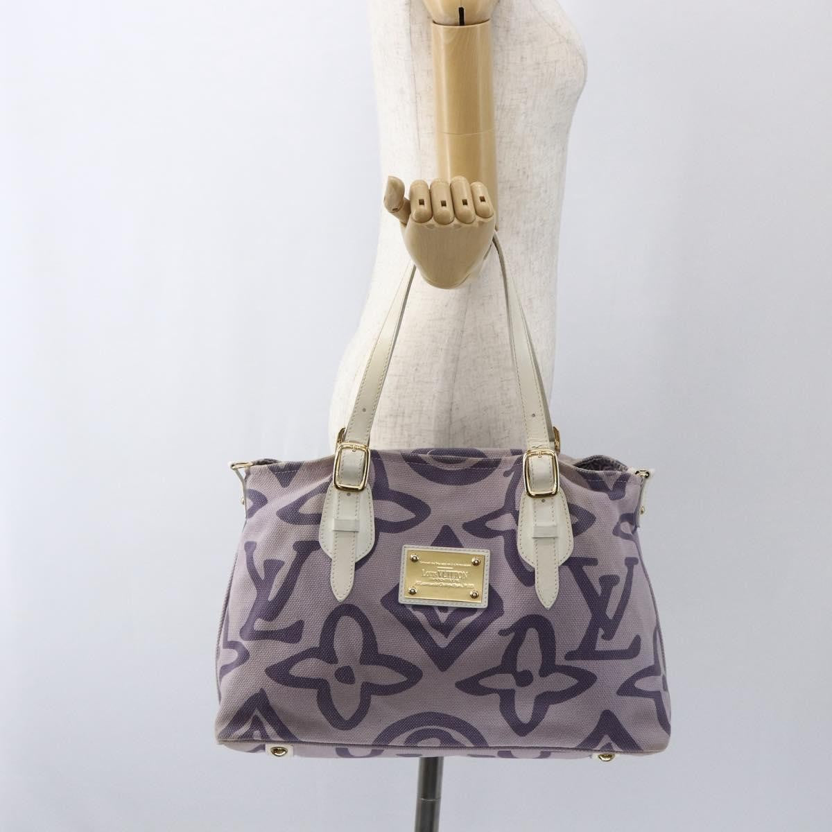 Louis Vuitton Tahitienne Cabas Canvas, PURPLE, CANVAS, Tote bag