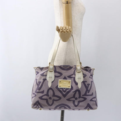 Louis Vuitton Tahitienne Cabas Canvas, PURPLE, CANVAS, Tote bag
