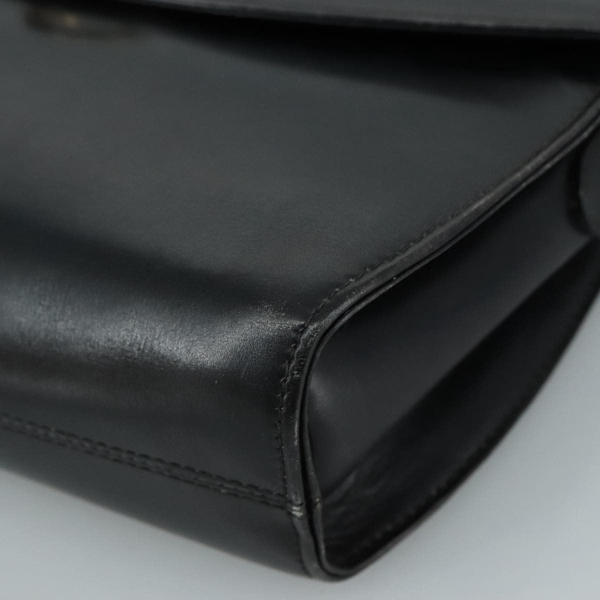 Salvatore Ferragamo Gancini Flap Shoulder bag Leather, Black, Leather, Shoulder Bag