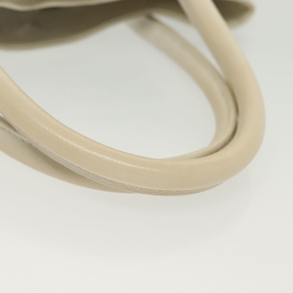 Salvatore Ferragamo Vala Leather, WHITE, LEATHER, Handbag