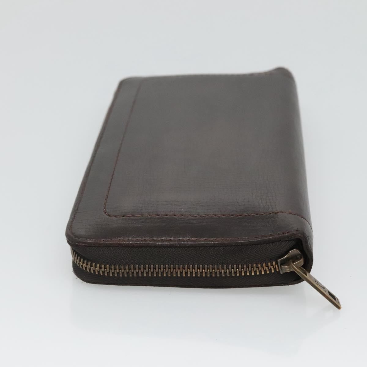 Louis Vuitton Utah Zippy Organizer Leather, BROWN, LEATHER, Wallets