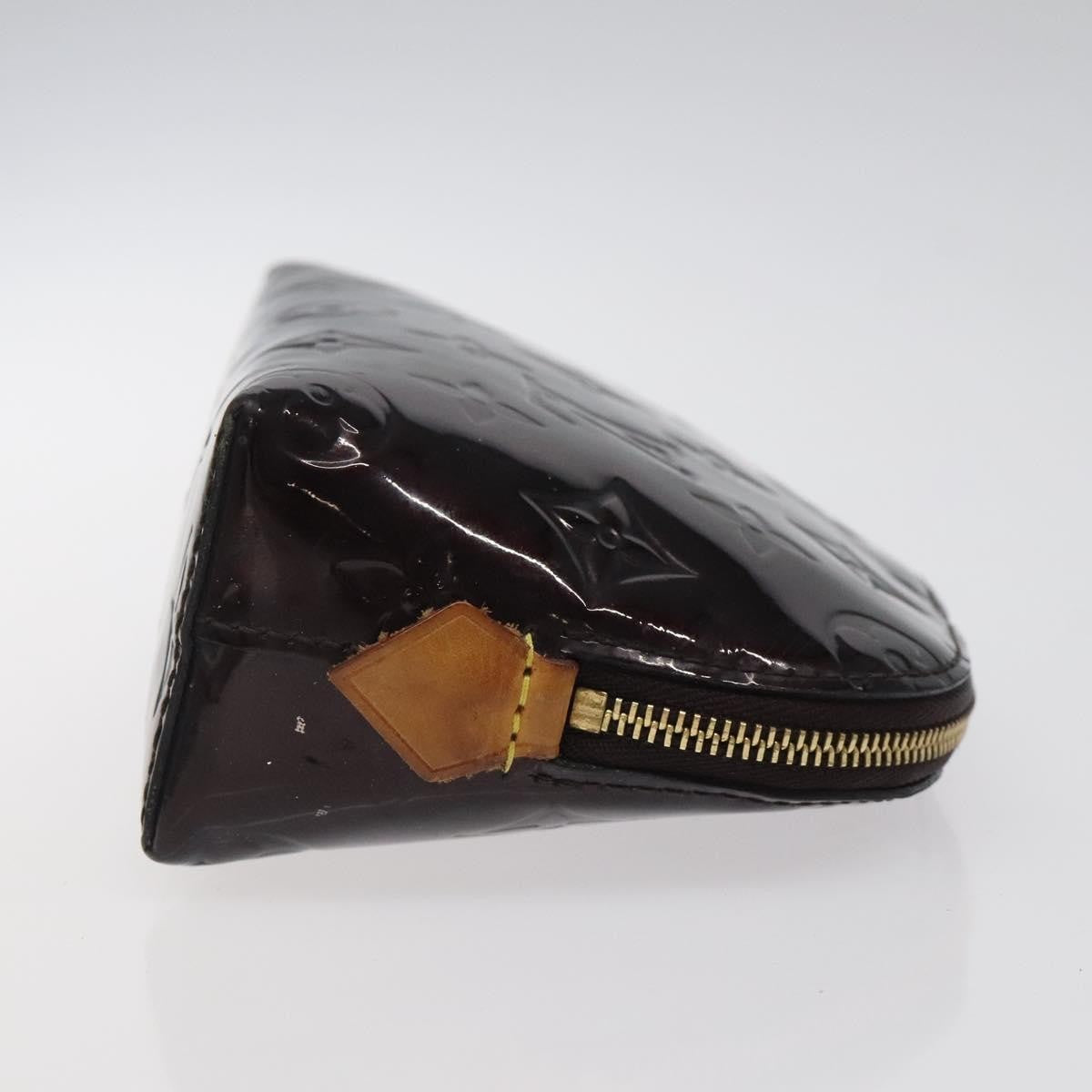 Louis Vuitton Cosmetic Pouch Monogram Vernis, BURGUNDY, PATENT_LEATHER, Toiletry Case