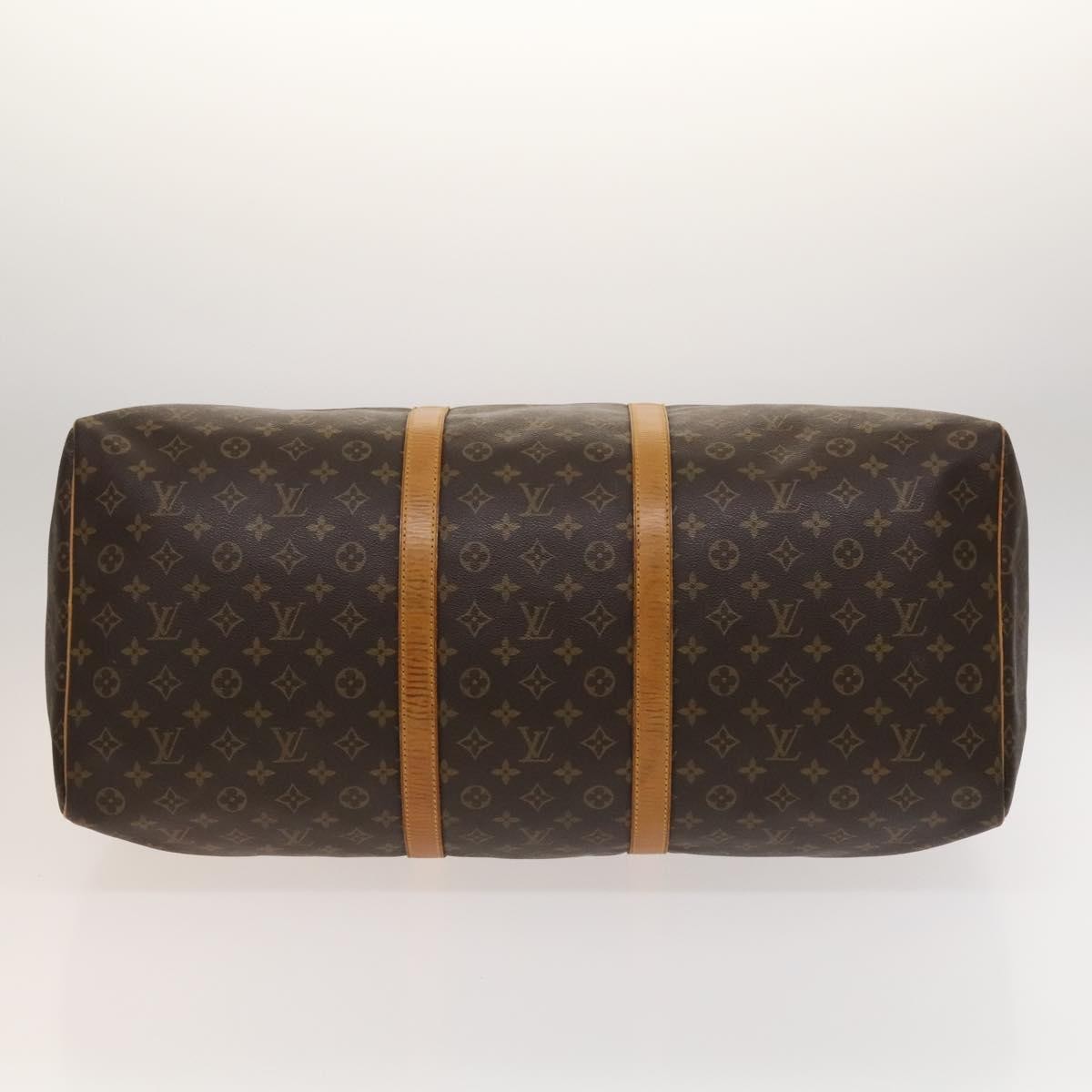Louis Vuitton Keepall Bag Monogram Canvas, BROWN, CANVAS, Travel bag