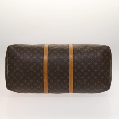 Louis Vuitton Keepall Bag Monogram Canvas, BROWN, CANVAS, Travel bag