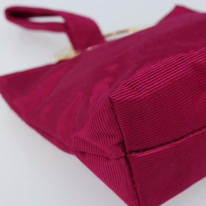 Celine Circle Logo Pouch Canvas, PINK, CANVAS, Clutche & pouche