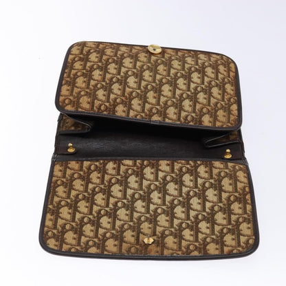 Christian Dior Vintage Trotter Pouch Diorissimo Canvas, BROWN, CANVAS, Clutche & pouche
