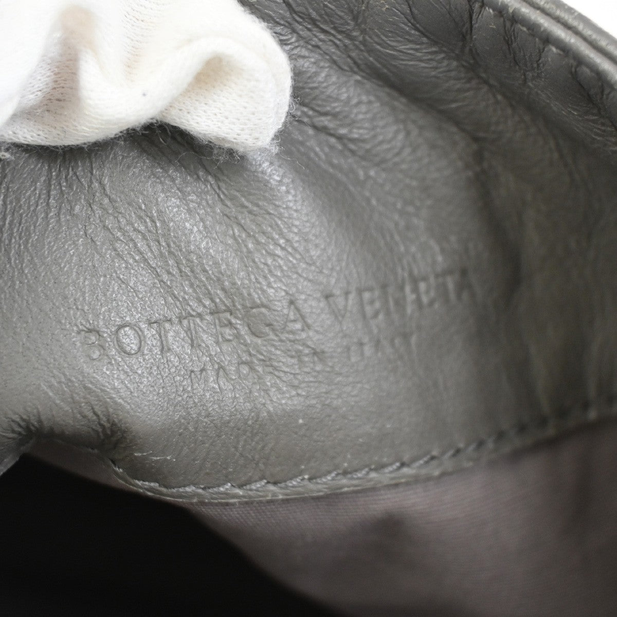 Bottega Veneta Flat Messenger Bag Intrecciato Nappa, GRAY, LEATHER, Shoulder bag