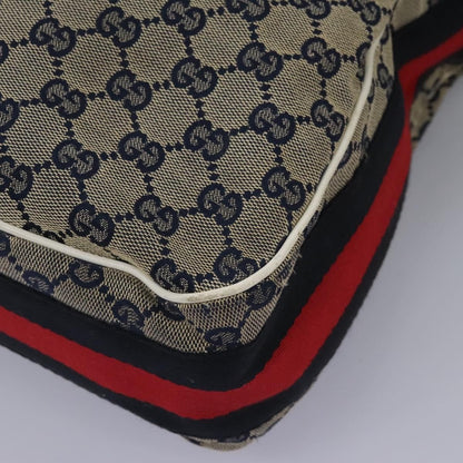 Gucci Heritage Web Hobo GG Canvas, NAVY, CANVAS, Shoulder bag