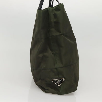 Prada Vintage Shoulder Bag Tessuto, Khaki, Nylon, Shoulder Bag