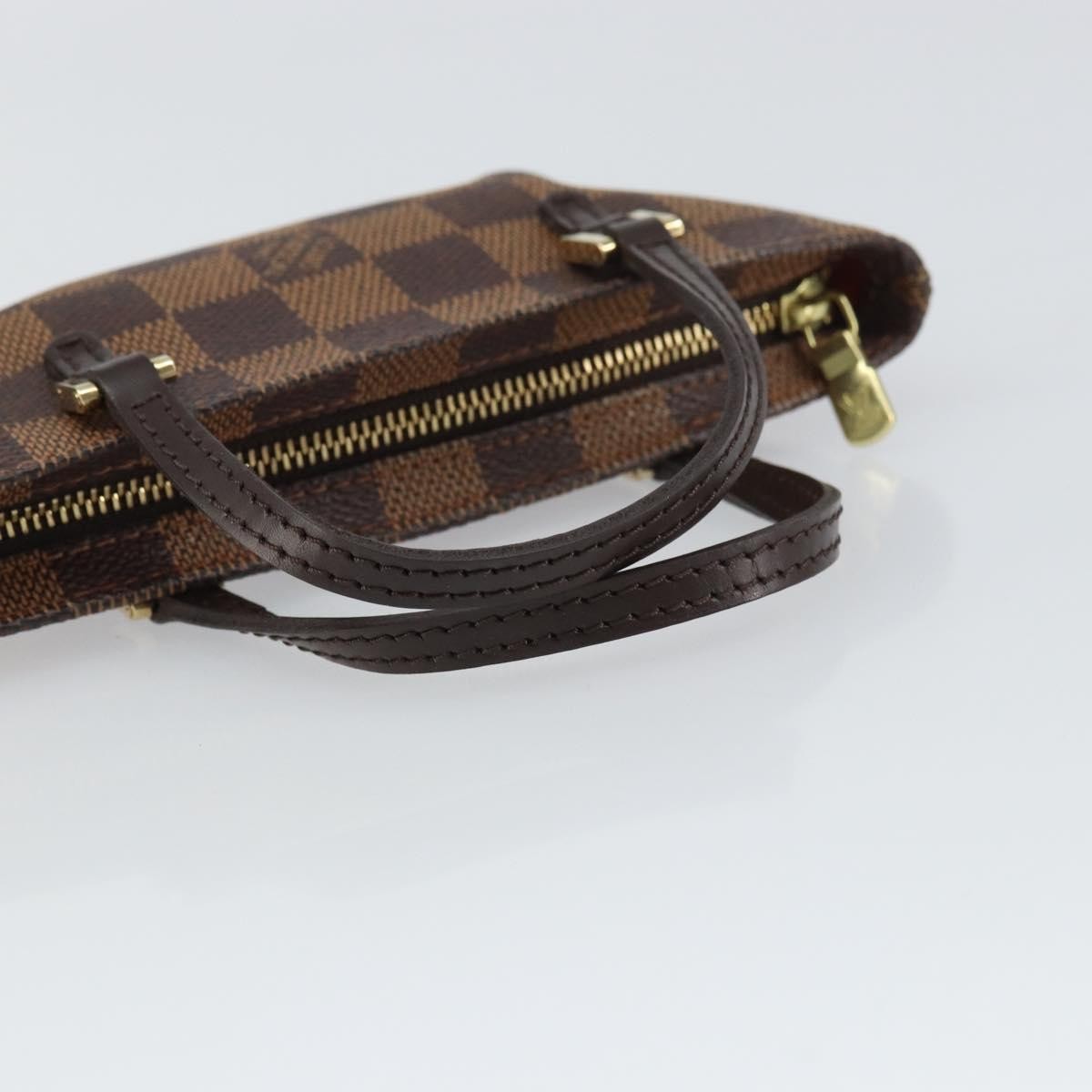 Louis Vuitton Manosque Pochette Damier, BROWN, CANVAS, Clutche & pouche