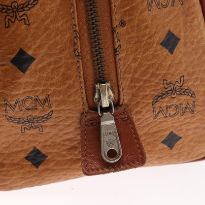 MCM Visetos logogramme Handbag Canvas and Leather, BROWN, CANVAS, Handbag
