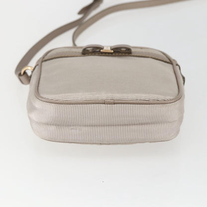Salvatore Ferragamo Vala Shoulder Bag Nylon, BEIGE, NYLON, Shoulder bag