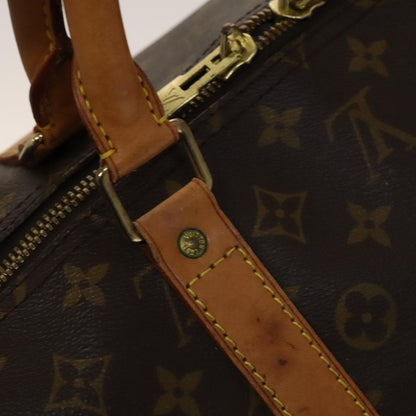 Louis Vuitton Keepall Bag Monogram Canvas, BROWN, CANVAS, Travel bag