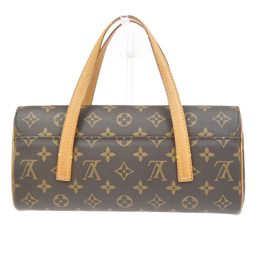 Louis Vuitton Sonatine Handbag Monogram Canvas, Brown, Canvas, Handbag