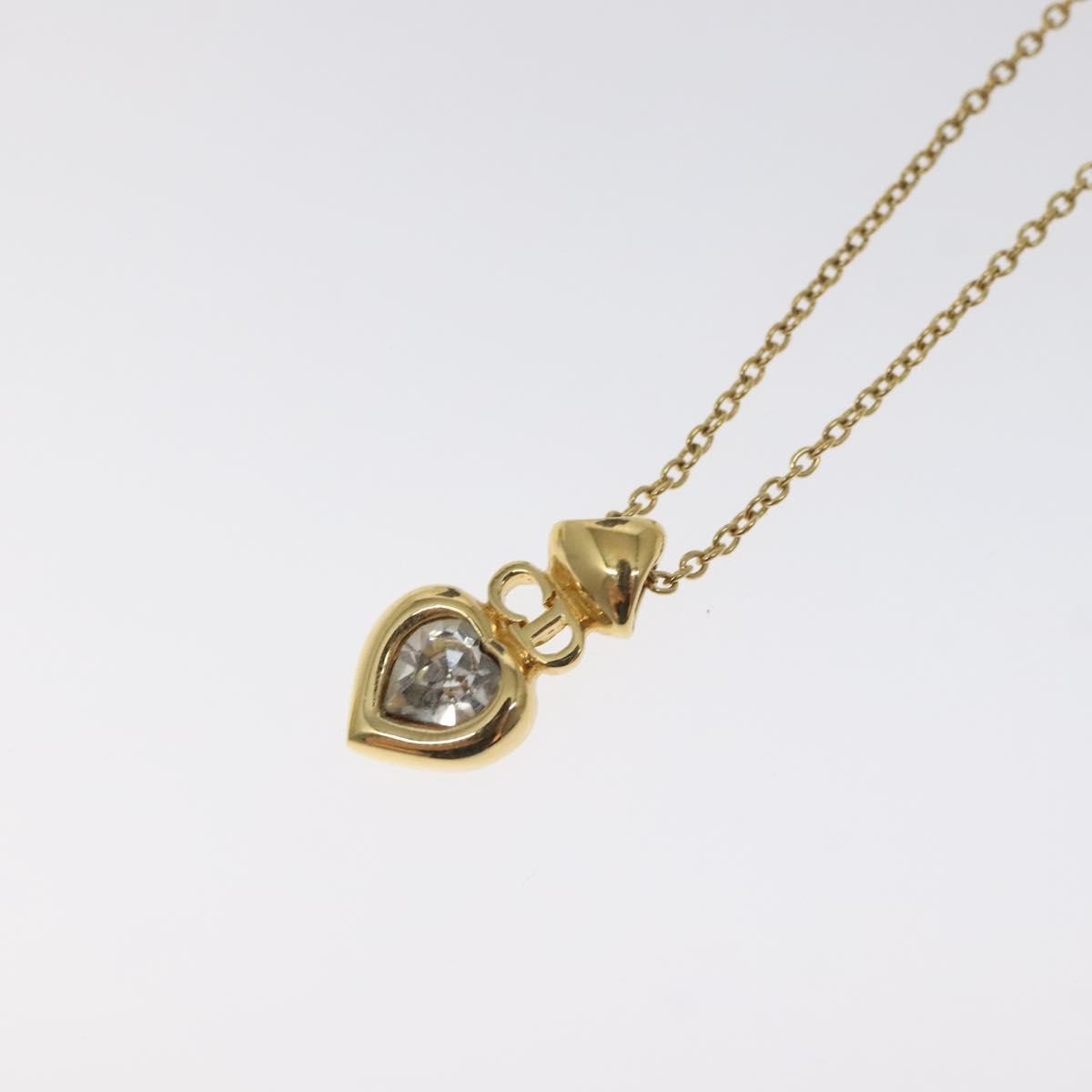 Christian Dior CD Heart Necklace Metal, GOLD, METAL, Necklace