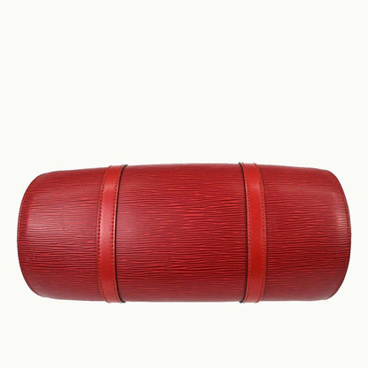 Louis Vuitton Soufflot Handbag Epi Leather, Red, Leather, Handbag