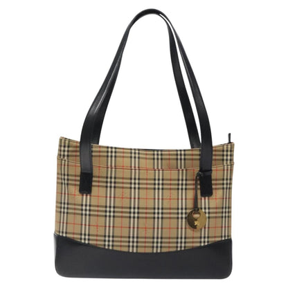Burberry Shoulder Bag Nova Check Canvas, BEIGE, CANVAS, Shoulder bag