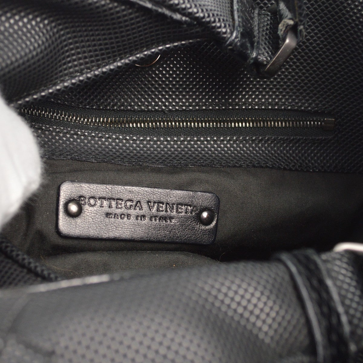 Bottega Veneta Campana Hobo Intrecciato Nappa, BLACK, LEATHER, Handbag