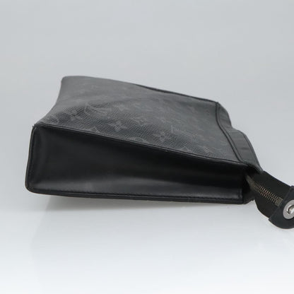 Louis Vuitton Pochette Voyage Monogram Eclipse Canvas, BLACK, CANVAS, Clutche & pouche