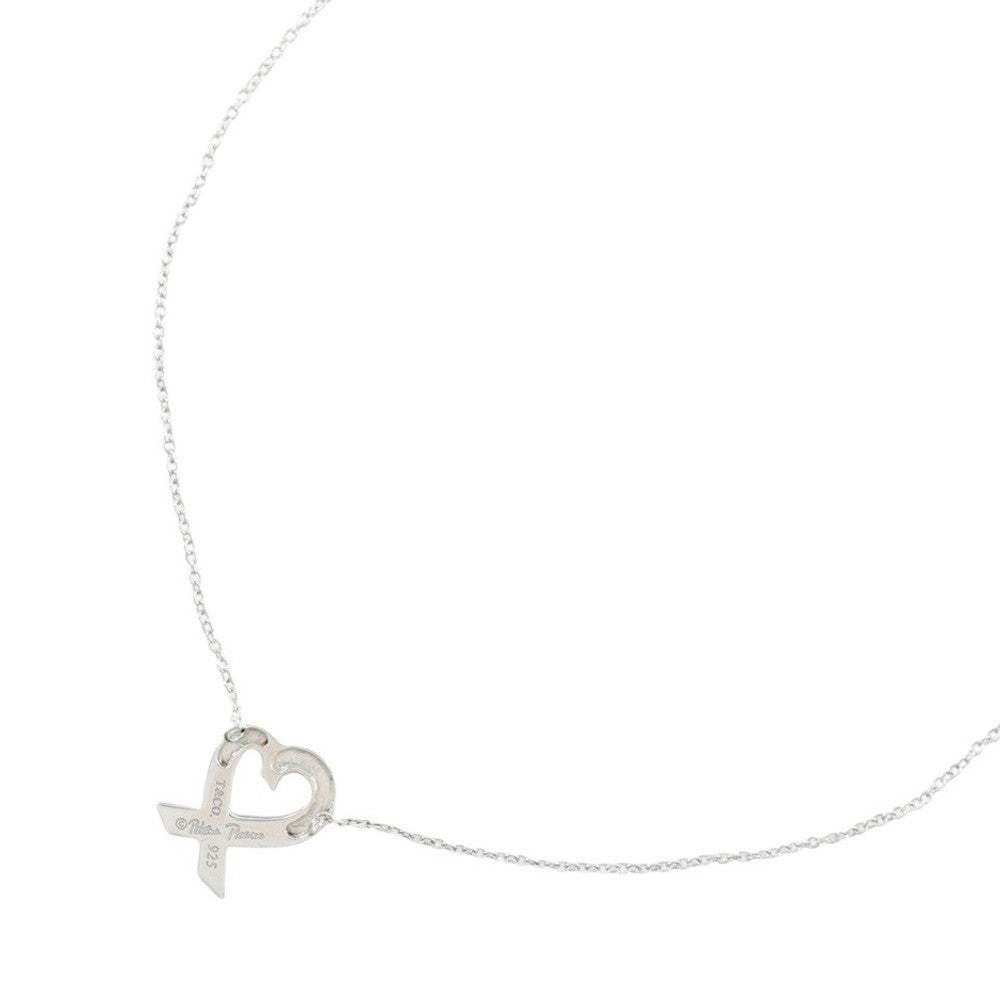 Tiffany & Co. Paloma Picasso Loving Heart Pendant Necklace Silver 925, SILVER, SILVER, Necklace