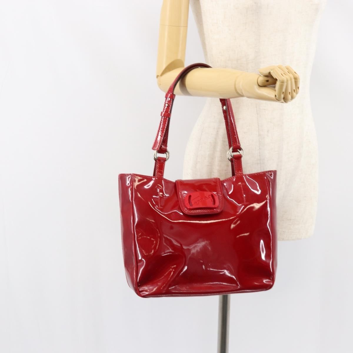 Salvatore Ferragamo Vintage Tote bag Patent Leather, Red, Patent Leather, Tote Bag