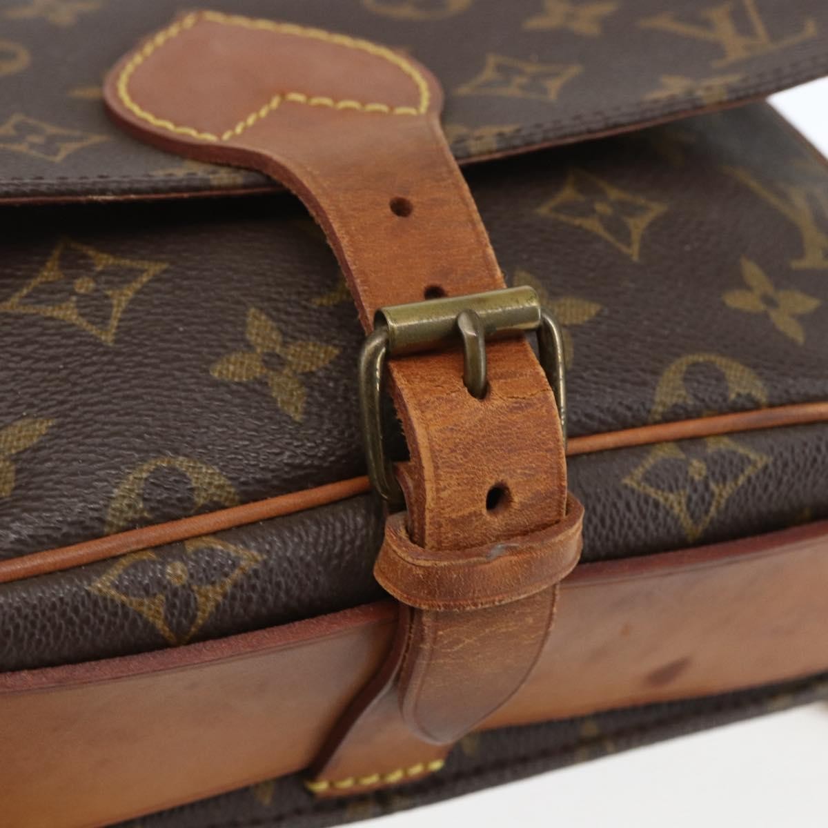 Louis Vuitton Cartouchiere Handbag Monogram Canvas, BROWN, CANVAS, Shoulder bag