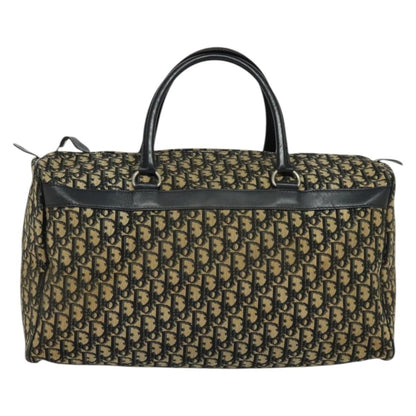 Christian Dior Vintage Trotter Boston Bag Diorissimo Canvas, NAVY, CANVAS, Travel bag